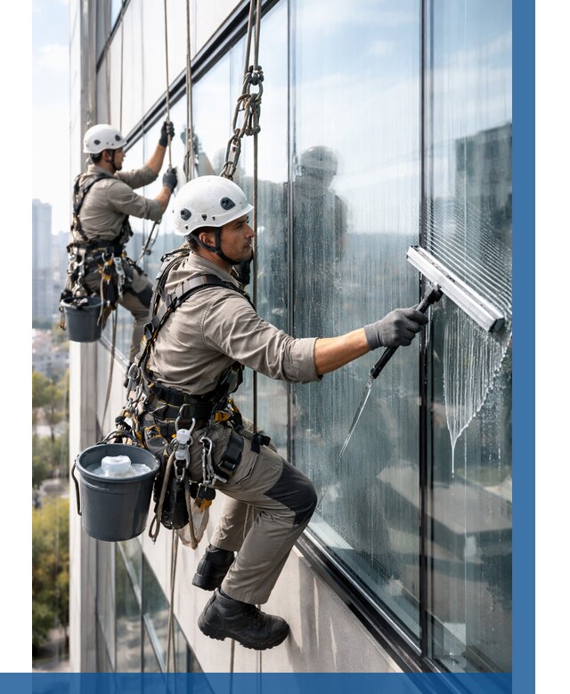 Мойка окон альпинистами в Сестрорецке от 4612 р. | ВЫСОТНИК-Сст