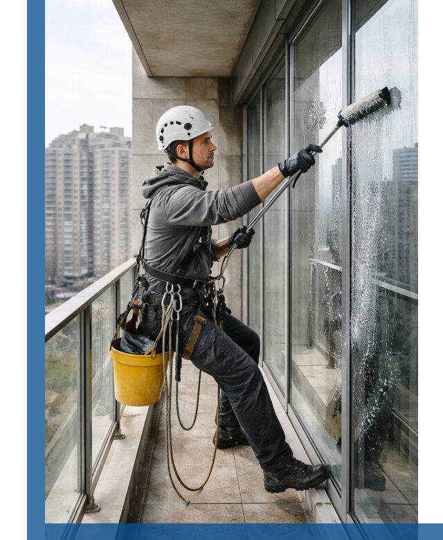 Профессиональная мойка балконного остекления в Сестрорецке