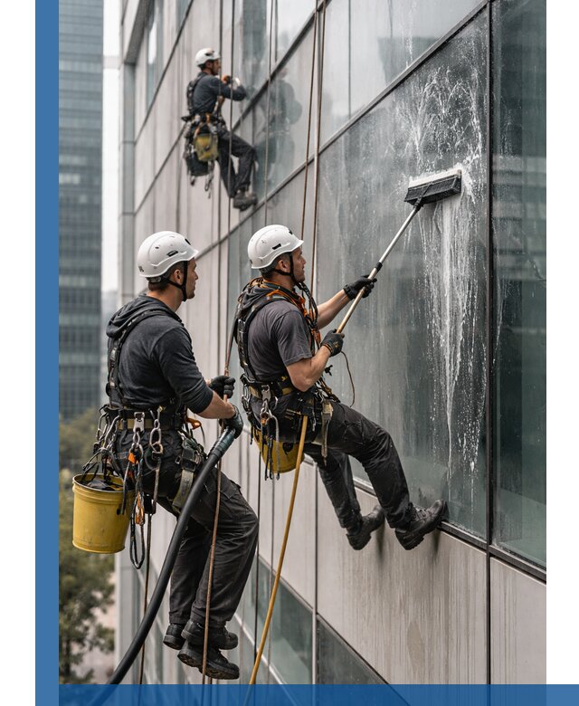 Профессиональная высотная мойка фасадов зданий в Сестрорецке