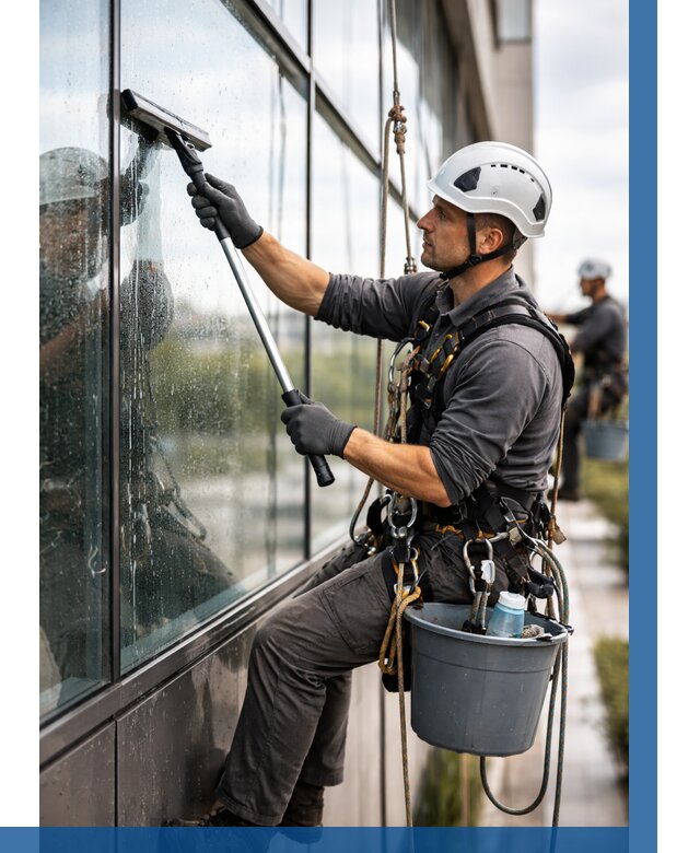 Мойка стеклянных фасадов в Сестрорецке от 205 р. | ВЫСОТНИК-Сст
