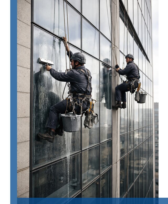 Профессиональная мойка стеклянных фасадов зданий в Сестрорецке