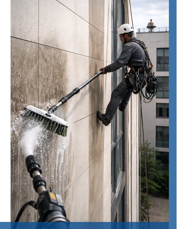 Мойка фасада из керамогранита в Сестрорецке от 307 р. | ВЫСОТНИК-Сст