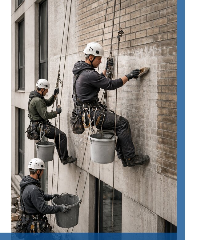 Удаление высолов с фасада в Сестрорецке от 256 р. | ВЫСОТНИК-Сст