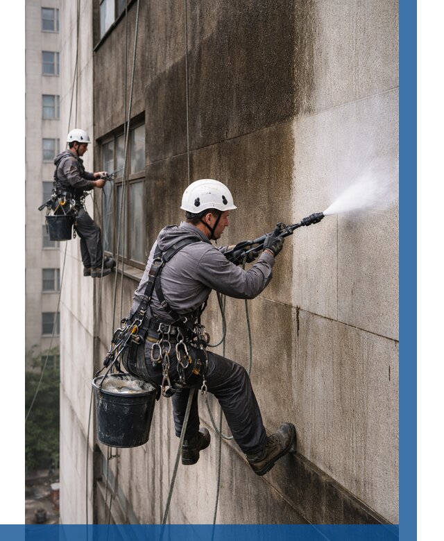 Очистка фасада от копоти в Сестрорецке от 256 р. | ВЫСОТНИК-Сст