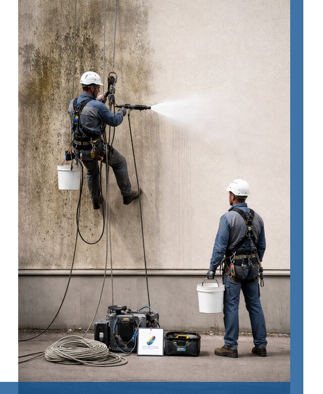 Очистка фасада от плесени в Сестрорецке от 307 р. | ВЫСОТНИК-Сст