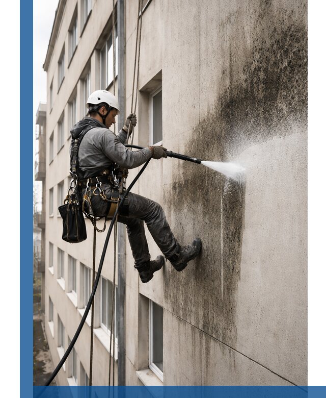 Профессиональная очистка фасадов от плесени в Сестрорецке