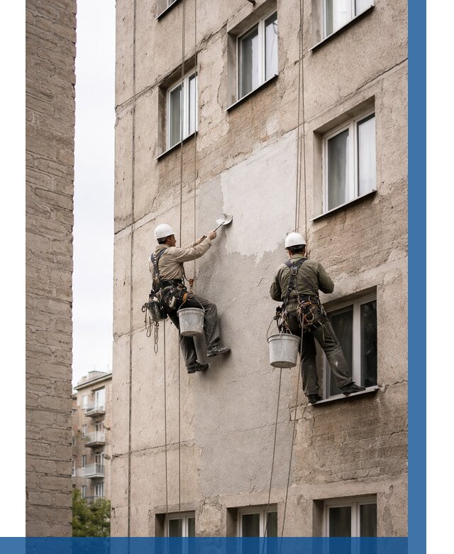 Косметический ремонт фасада в Сестрорецке от 1127 р. | ВЫСОТНИК-Сст