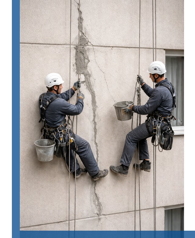 Заделка трещин на фасаде в Сестрорецке с гарантийным ремонтом