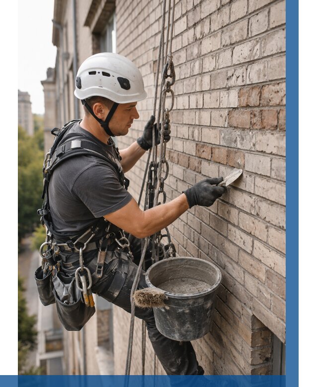 Ремонт кирпичной кладки фасада в Сестрорецке от 1845 р. | ВЫСОТНИК-Сст