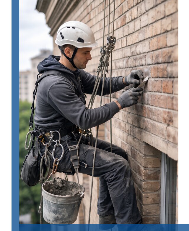 Качественный ремонт кирпичной кладки фасада в Сестрорецке с гарантией