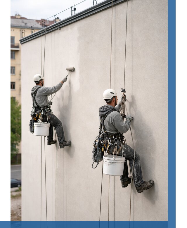 Покраска оштукатуренного фасада в Сестрорецке от 328 р. | ВЫСОТНИК-Сст