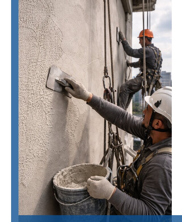 Декоративная штукатурка фасада с утеплением и защитой в Сестрорецке