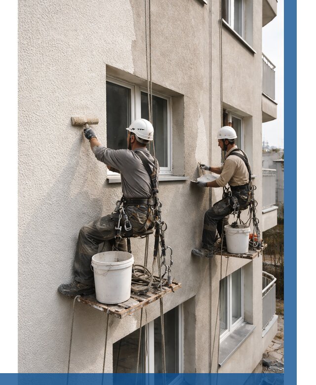 Нанесение короеда на фасад в Сестрорецке от 461 р. | ВЫСОТНИК-Сст