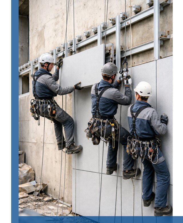 Монтаж вентилируемого фасада в Сестрорецке под ключ с гарантией качества