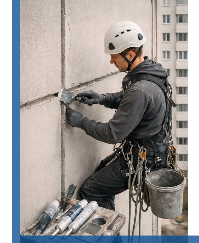 Ремонт межпанельных швов в Сестрорецке герметизация и восстановление