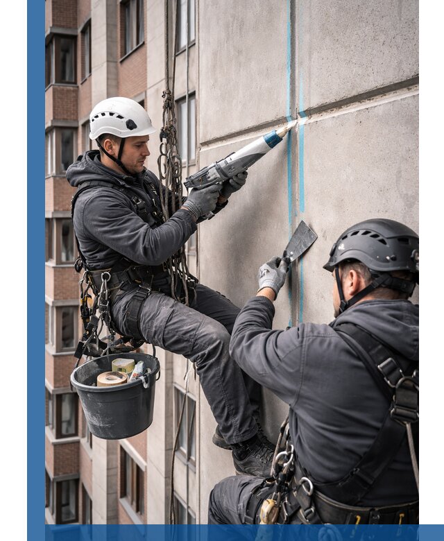Вторичная герметизация швов фасада и кровли в Сестрорецке