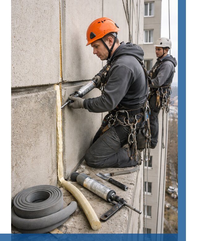 Теплый шов межпанельные швы в Сестрорецке от 717 р. | ВЫСОТНИК-Сст