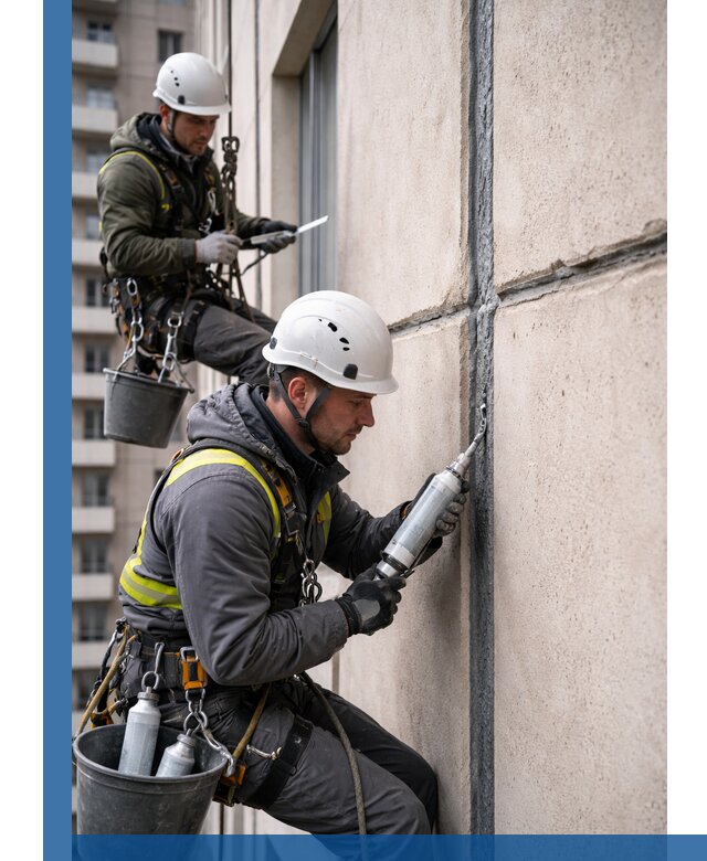 Герметизация деформационных швов фасада в Сестрорецке качественно