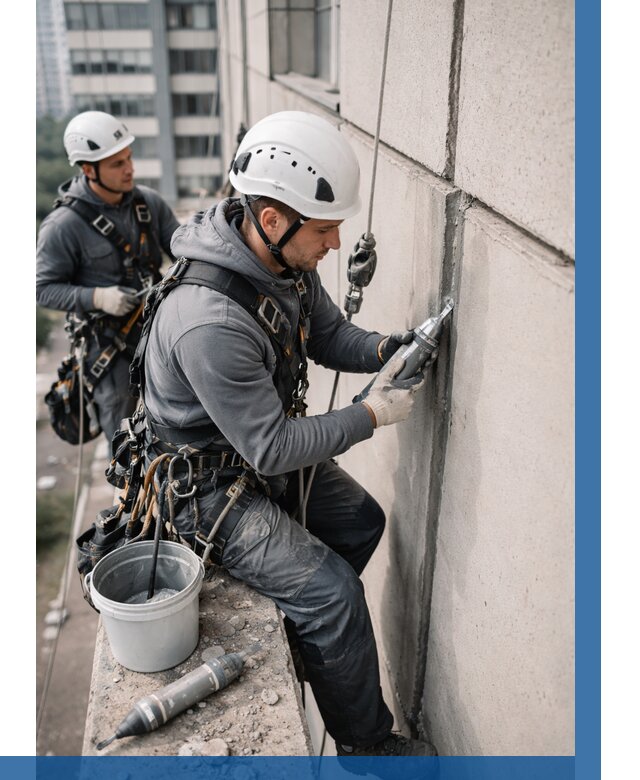 Ремонт деформационных швов здания в Сестрорецке от 1025 р. | ВЫСОТНИК-Сст