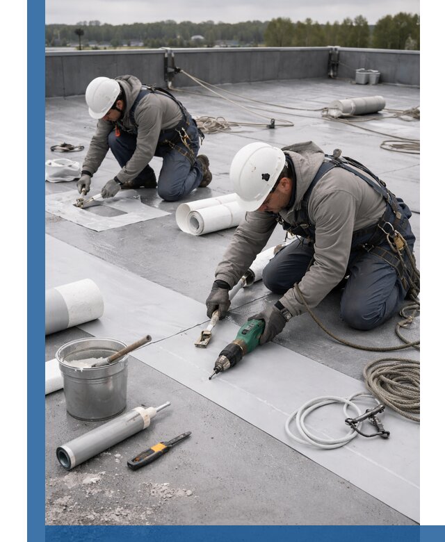 Ремонт мембранной кровли в Сестрорецке качественно и с гарантией