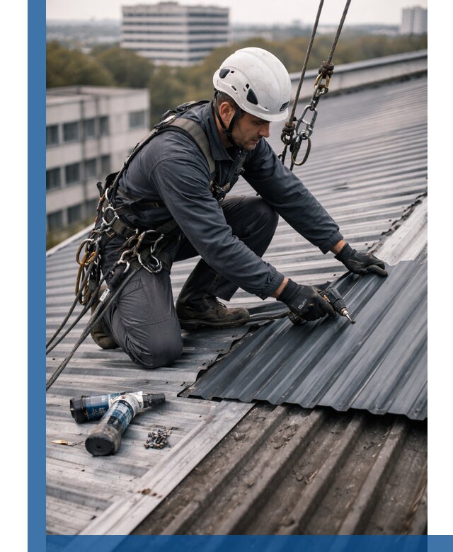 Ремонт профнастила на кровле в Сестрорецке, работы под ключ