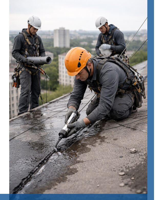 Устранение протечек кровли в Сестрорецке от 12299 р. | ВЫСОТНИК-Сст