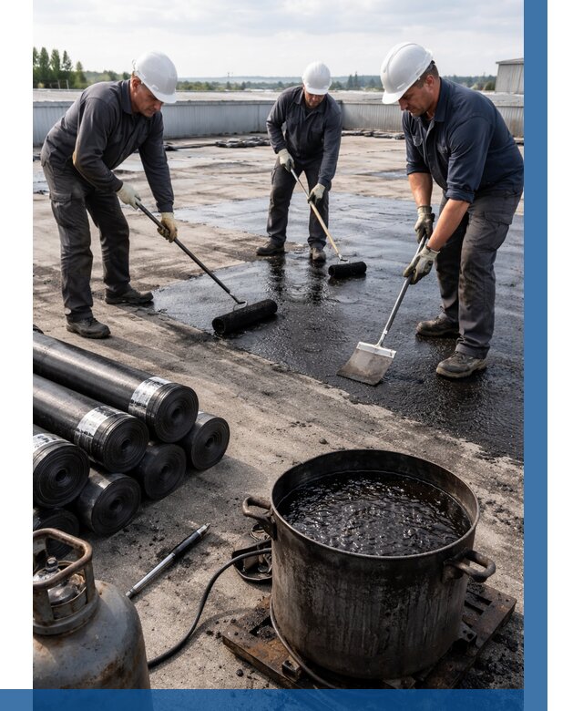 Гидроизоляция кровли мастикой в Сестрорецке от 615 р. | ВЫСОТНИК-Сст