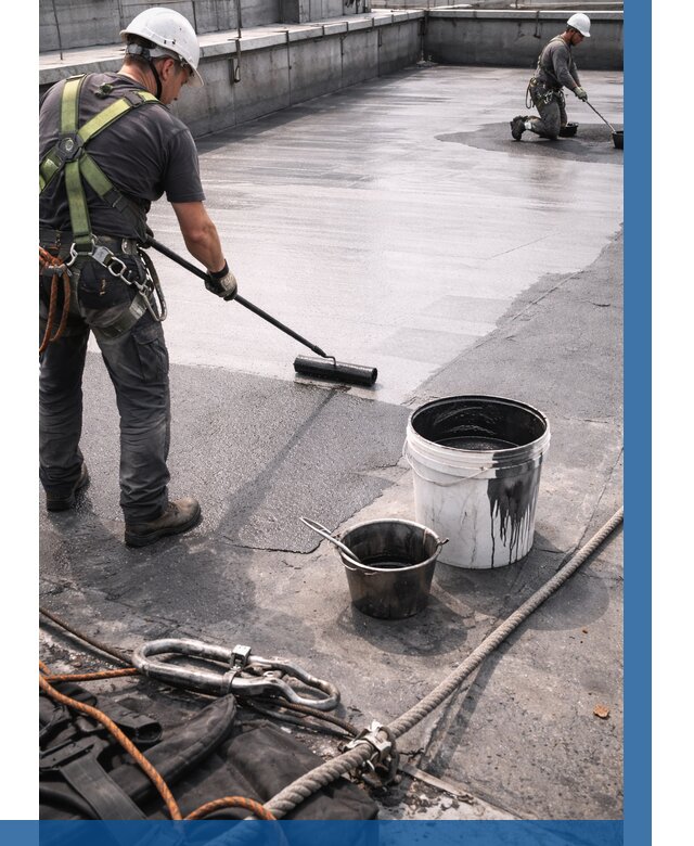 Гидроизоляция кровли жидкой резиной в Сестрорецке от 512 р. | ВЫСОТНИК-Сст