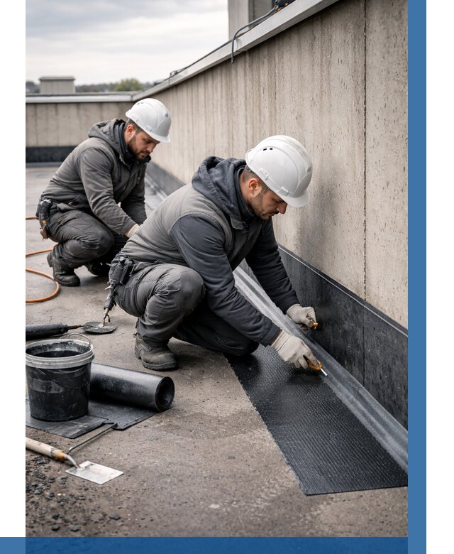 Гидроизоляция примыканий на кровле в Сестрорецке от 922 р. | ВЫСОТНИК-Сст