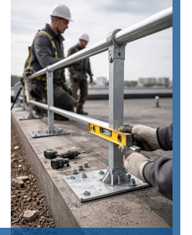 Монтаж кровельного ограждения в Сестрорецке от 1230 р. | ВЫСОТНИК-Сст