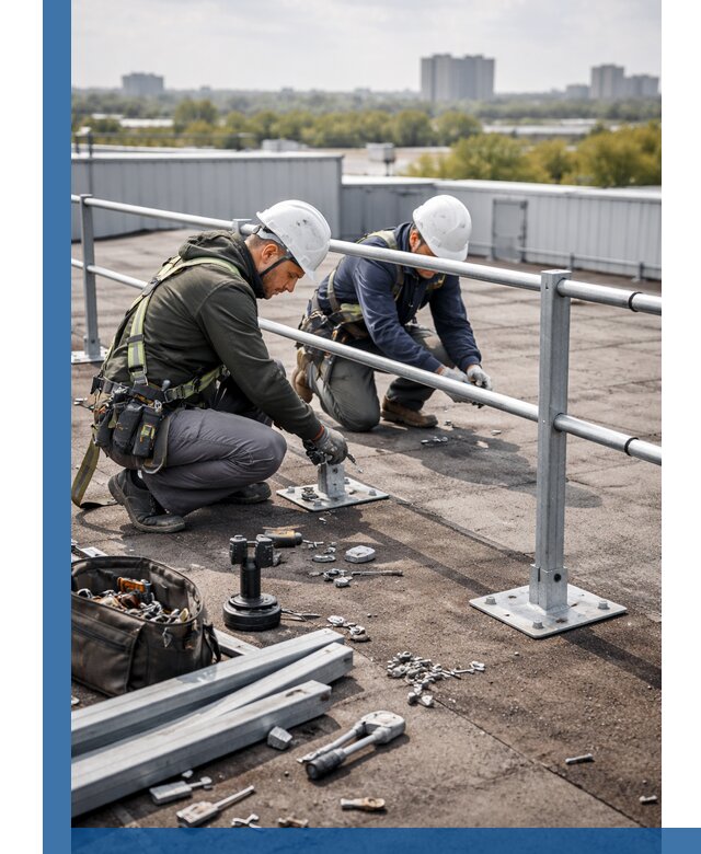 Монтаж кровельного ограждения в Сестрорецке под ключ с гарантией