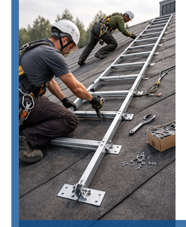 Профессиональный монтаж кровельной лестницы в Сестрорецке под ключ