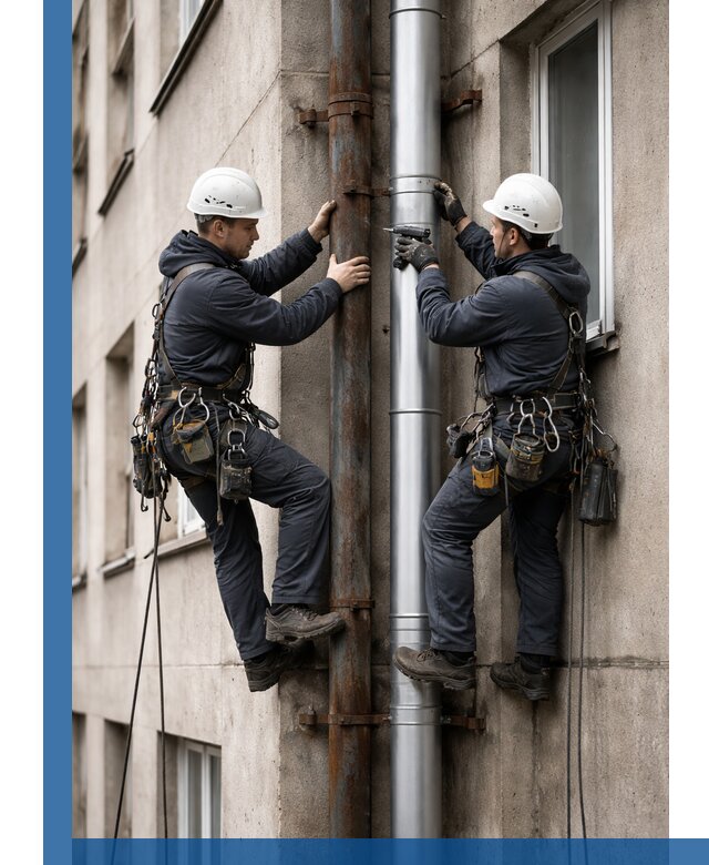 Замена водосточных труб в Сестрорецке: монтаж и демонтаж под ключ