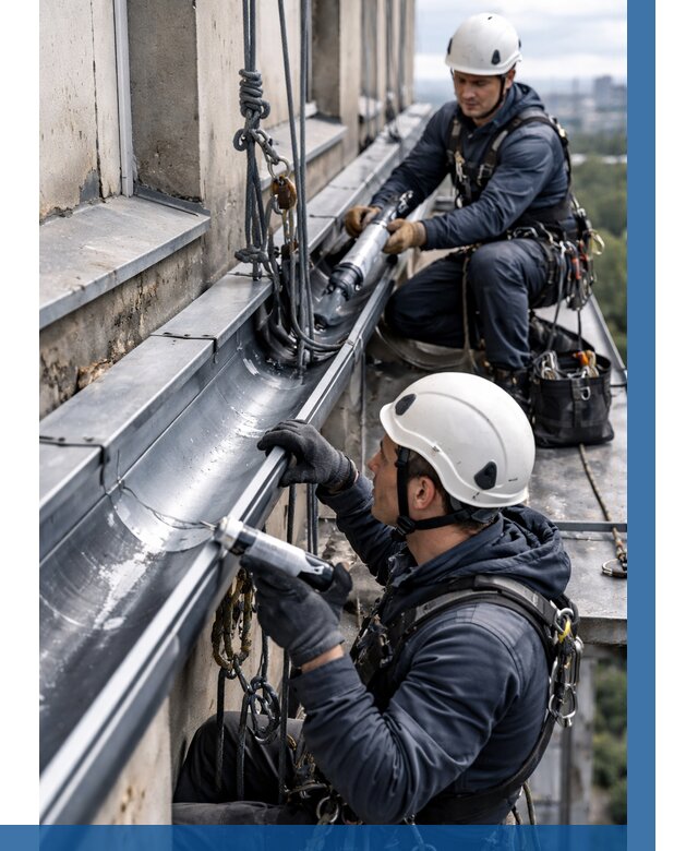 Ремонт водосточных желобов в Сестрорецке от 6662 р. | ВЫСОТНИК-Сст