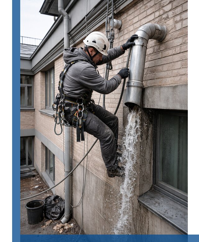 Профессиональная прочистка водосточных труб в Сестрорецке с гарантией