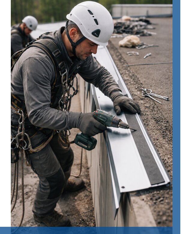 Монтаж капельника на кровле в Сестрорецке от 307 р. | ВЫСОТНИК-Сст