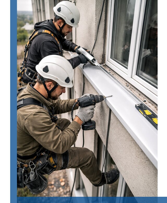 Профессиональный монтаж оконных отливов и отведения воды в Сестрорецке