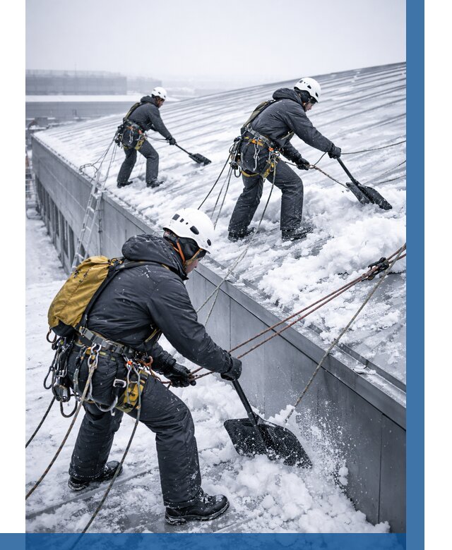 Очистка навесов от снега в Сестрорецке от 4612 р. | ВЫСОТНИК-Сст