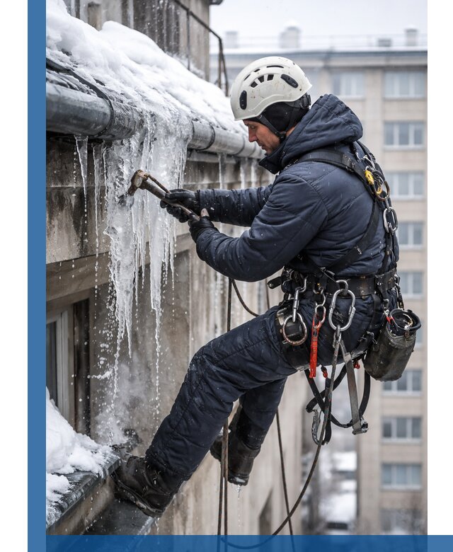 Удаление наледи и чистка водостоков в Сестрорецке оперативно и безопасно
