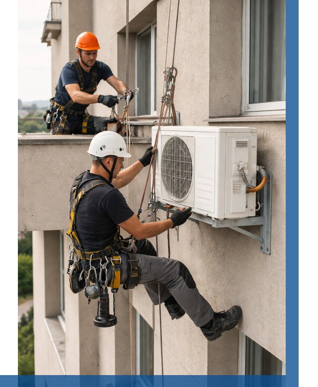 Монтаж внешнего блока кондиционера в Сестрорецке от 6662 р. | ВЫСОТНИК-Сст