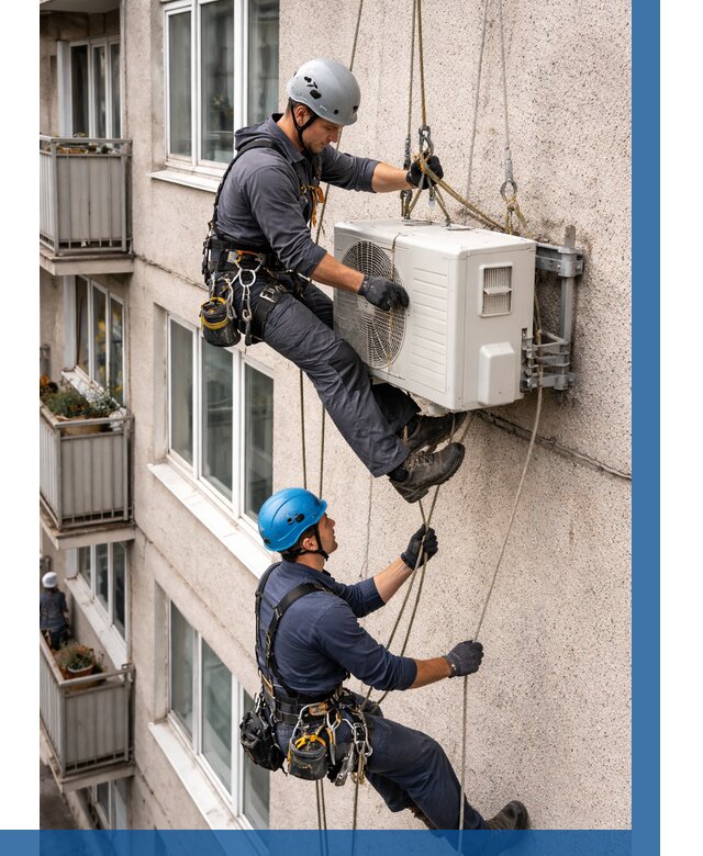 Перенос внешнего блока кондиционера в Сестрорецке от 9224 р.| ВЫСОТНИК-Сст