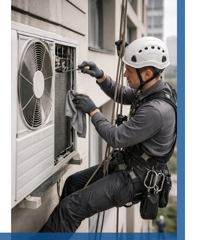 Обслуживание внешнего блока кондиционера в Сестрорецке от 2767 р.ВЫСОТНИК-Сст