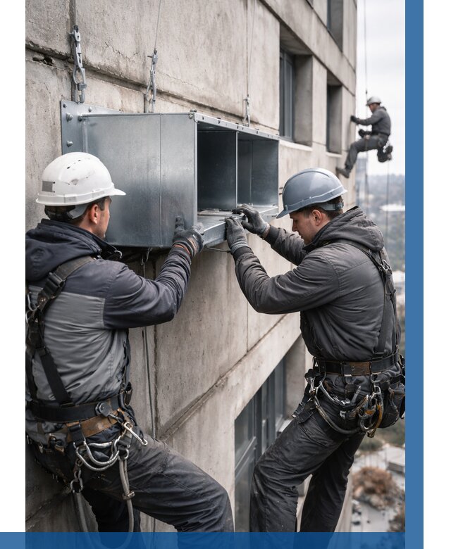 Монтаж вентиляционных коробов в Сестрорецке от 3075 р. | ВЫСОТНИК-Сст