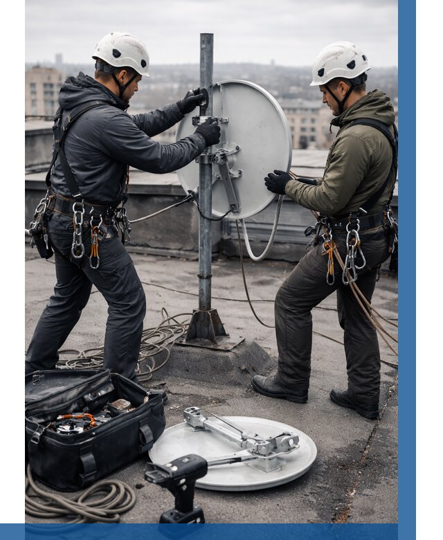 Демонтаж антенн на крыше в Сестрорецке от 4612 р. | ВЫСОТНИК-Сст