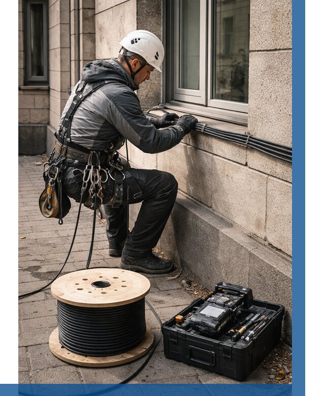 Прокладка оптоволоконного кабеля в Сестрорецке от 820 р. | ВЫСОТНИК-Сст