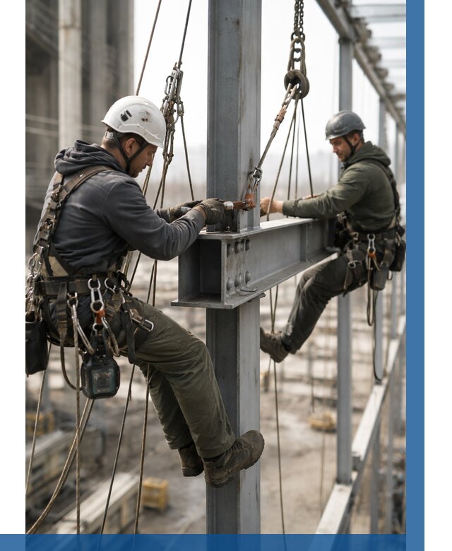 Монтаж металлоконструкций на высоте в Сестрорецке от 3587 р. | ВЫСОТНИК-Сст
