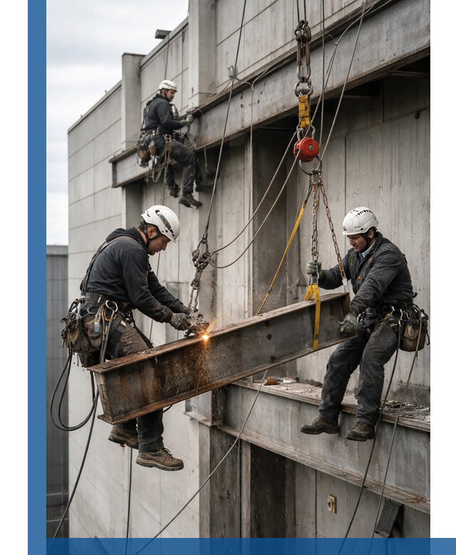 Демонтаж металлоконструкций на высоте в Сестрорецке под ключ