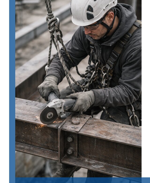 Резка металла на высоте в Сестрорецке для зданий и конструкций