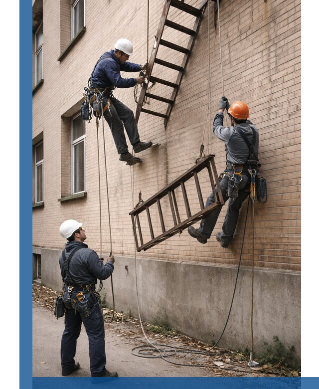 Демонтаж пожарной лестницы в Сестрорецке быстро и безопасно