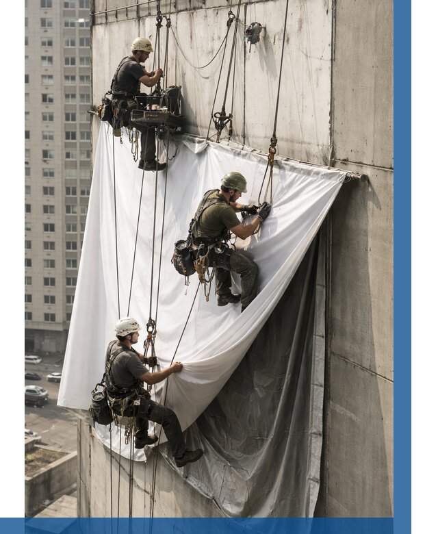 Замена баннерного полотна в Сестрорецке от 6662 р. | ВЫСОТНИК-Сст—заказать